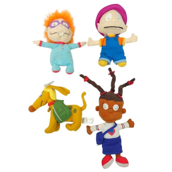 Rugrats Nickelodeon Star Bean Figures Dolls READ Viacom Mattel Toys Lot of 4 - Picture 1 of 12